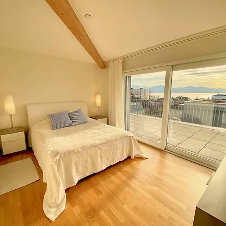 Exceptional Penthouse Terrace, Breathtaking Views Apartment Lausanne